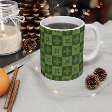 Load image into Gallery viewer, Ulu Quilt Graphic Mug 11oz (Light Green)