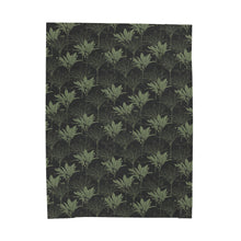 Load image into Gallery viewer, Kī Velveteen Plush Blanket (Gray/Sage)