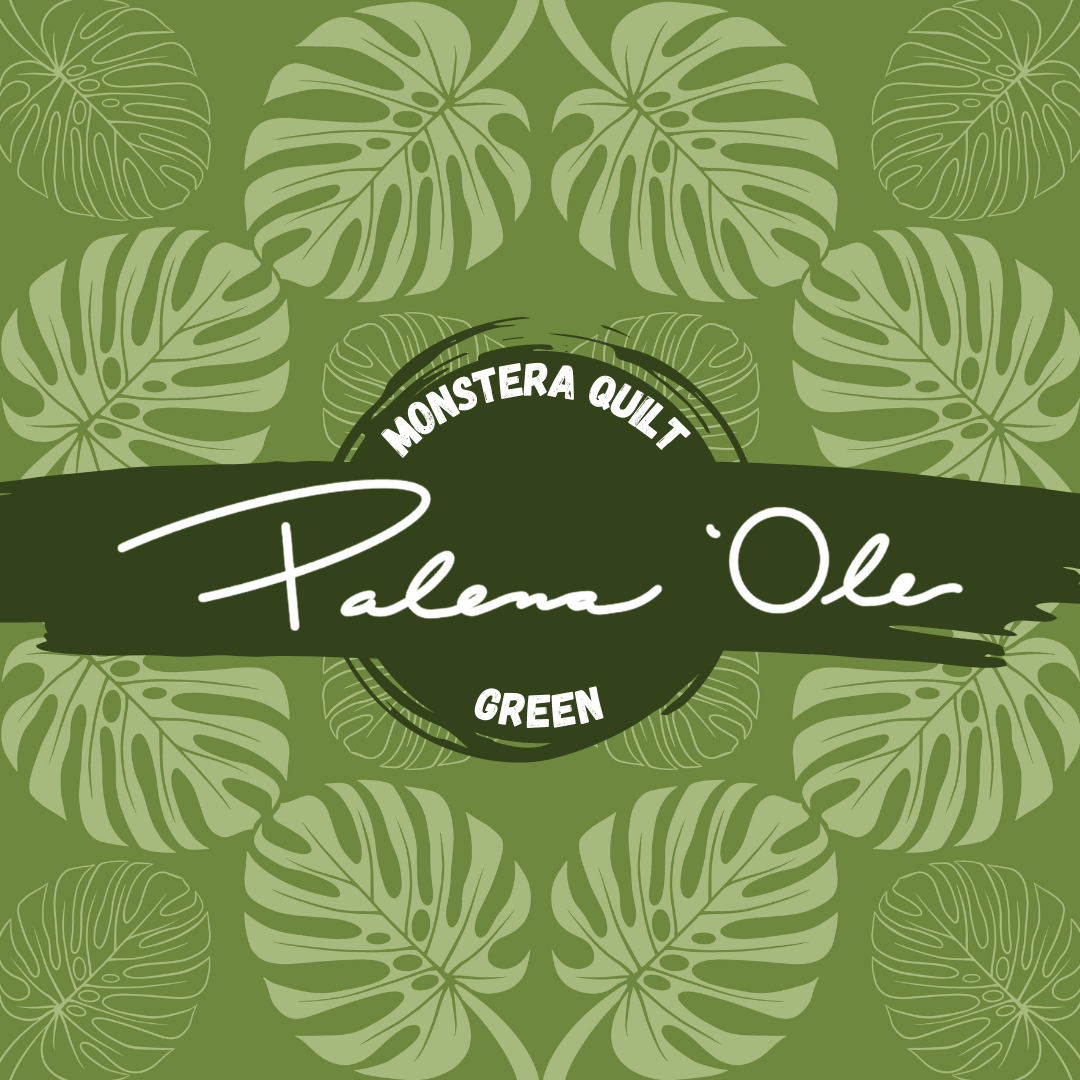 monstera quilt Green Monstera Quilt Seamless Pattern – Palena 'Ole Hawaii
