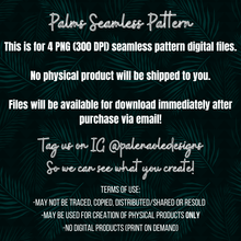 Load image into Gallery viewer, Palms Seamless Pattern (4 Files included)