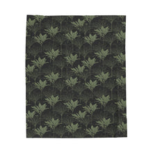 Load image into Gallery viewer, Kī Velveteen Plush Blanket (Gray/Sage)