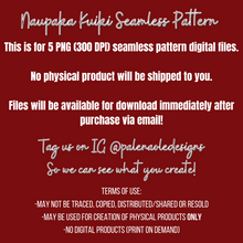 Load image into Gallery viewer, EXCLUSIVE Naupaka Kuiki Seamless Pattern (5 Files included)