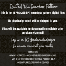 Load image into Gallery viewer, EXCLUSIVE Quilted ‘Ulu Seamless Pattern (10 Files included)