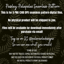 Load image into Gallery viewer, EXCLUSIVE Paisley Palapalai Seamless Pattern (5 Files included)