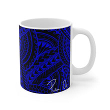 Load image into Gallery viewer, Tribal Graphic Mug 11oz (Royal Blue)