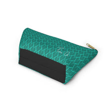 Load image into Gallery viewer, Spear Script Accessory Pouch w T-bottom