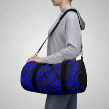 Load image into Gallery viewer, Tribal Script Duffel Bag (Royal Blue)