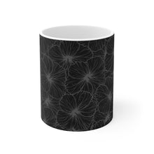 Load image into Gallery viewer, Hibiscus Graphic Mug 11oz (Gray)