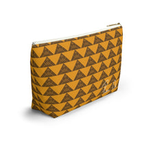 Load image into Gallery viewer, ‘Io Script Accessory Pouch w T-bottom (Yellow)