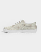 Load image into Gallery viewer, Hibiscus Women&#39;s Lace Up Canvas Shoe (Off White)
