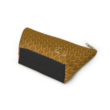 Load image into Gallery viewer, Spear Script Accessory Pouch w T-bottom