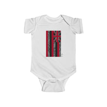 Load image into Gallery viewer, Kanaka Kollection Tribal Flag Infant Fine Jersey Bodysuit (Gray)