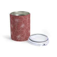 Load image into Gallery viewer, Hibiscus Tumbler Cup 10oz (Light Pink)