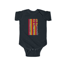 Load image into Gallery viewer, Kanaka Kollection Tribal Flag Infant Fine Jersey Bodysuit (Y&G)