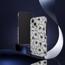 Load image into Gallery viewer, Hibiscus Phone Case (B&W)