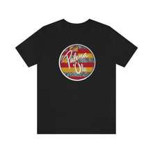 Load image into Gallery viewer, Kanaka Kollection Palena ‘Ole Flag Unisex Jersey Short Sleeve Tee (Y/G)