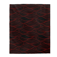 Load image into Gallery viewer, NALU Velveteen Plush Blanket (Red)