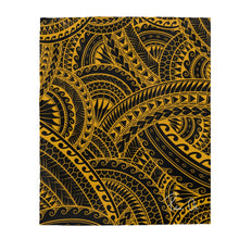 Load image into Gallery viewer, Tribal Velveteen Plush Blanket (Yellow)