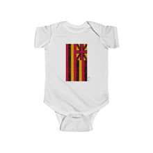 Load image into Gallery viewer, Kanaka Kollection Tribal Flag Infant Fine Jersey Bodysuit (Red)