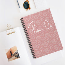 Load image into Gallery viewer, Puakenikeni Spiral Notebook - Ruled Line (Pink)
