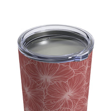 Load image into Gallery viewer, Hibiscus Tumbler Cup 10oz (Light Pink)