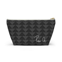 Load image into Gallery viewer, ‘Io Script Accessory Pouch w T-bottom (Gray)