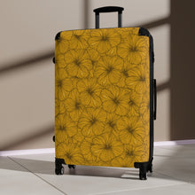 Load image into Gallery viewer, Hibiscus Suitcase (Yellow)