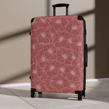 Load image into Gallery viewer, Hibiscus Cabin Suitcase (Light Pink)
