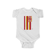 Load image into Gallery viewer, Kanaka Kollection Tribal Flag Infant Fine Jersey Bodysuit (White)
