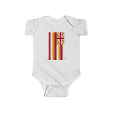 Load image into Gallery viewer, Kanaka Kollection Tribal Flag Infant Fine Jersey Bodysuit (White)