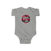 Load image into Gallery viewer, Kanaka Kollection Palena ‘Ole Flag Infant Fine Jersey Bodysuit (Gray)