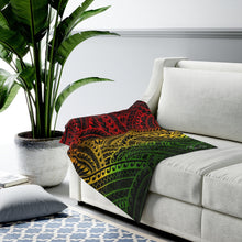 Load image into Gallery viewer, Tribal Velveteen Plush Blanket (Reggae)