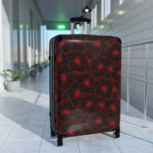 Load image into Gallery viewer, Hibiscus Suitcase (Red Outline)