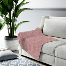 Load image into Gallery viewer, Puakenikeni Velveteen Plush Blanket (Pink)