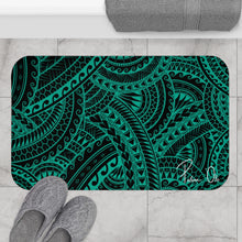 Load image into Gallery viewer, Tribal Bath Mat (Teal)