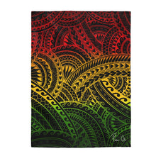 Load image into Gallery viewer, Tribal Velveteen Plush Blanket (Reggae)
