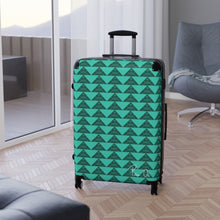 Load image into Gallery viewer, ‘Io Script Suitcase (Teal)