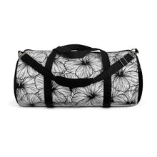 Load image into Gallery viewer, Hibiscus Duffel Bag (B&W)