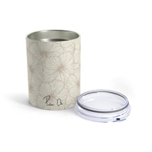 Load image into Gallery viewer, Hibiscus Tumbler Cup 10oz (Off White)