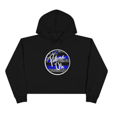 Load image into Gallery viewer, Kanaka Kollection Palena ‘Ole Flag Cropped Hoodie (Royal Blue)
