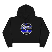 Load image into Gallery viewer, Kanaka Kollection Palena ‘Ole Flag Cropped Hoodie (Royal Blue)