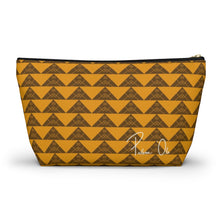 Load image into Gallery viewer, ‘Io Script Accessory Pouch w T-bottom (Yellow)