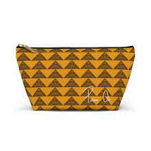 Load image into Gallery viewer, ‘Io Script Accessory Pouch w T-bottom (Yellow)