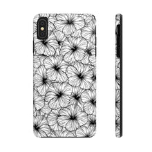 Load image into Gallery viewer, Hibiscus Phone Case (B&W)