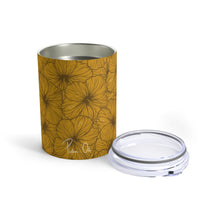 Load image into Gallery viewer, Hibiscus Tumbler Cup 10oz (Yellow)