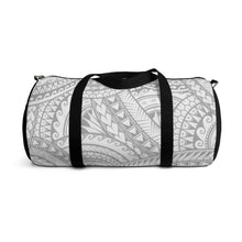 Load image into Gallery viewer, Tribal Script Duffel Bag (White)