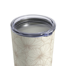 Load image into Gallery viewer, Hibiscus Tumbler Cup 10oz (Off White)