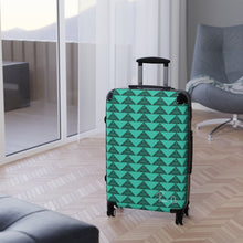 Load image into Gallery viewer, ‘Io Script Suitcase (Teal)