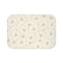 Load image into Gallery viewer, Hibiscus Bath Mat (Off White)