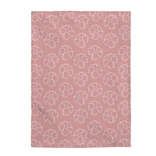 Load image into Gallery viewer, Puakenikeni Velveteen Plush Blanket (Pink)